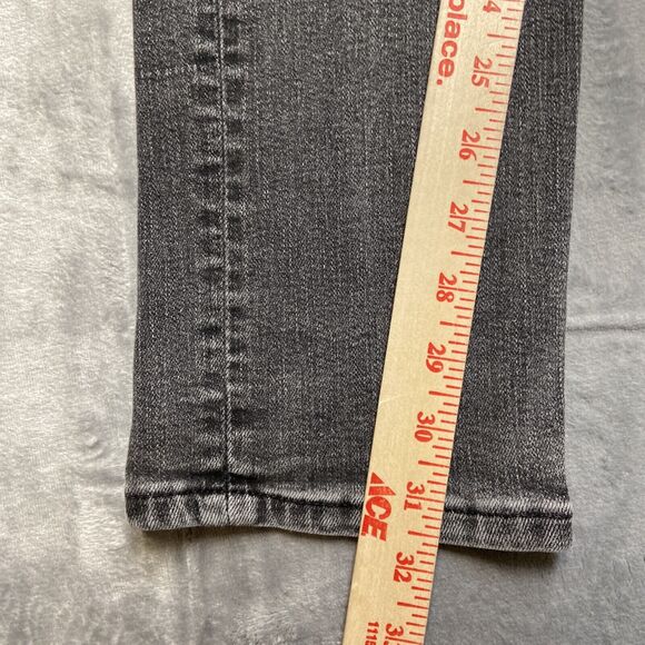 American Eagle Airflex Distressed Slim Straight Jeans Mens 30x34 Gray Denim - Picture 5 of 13